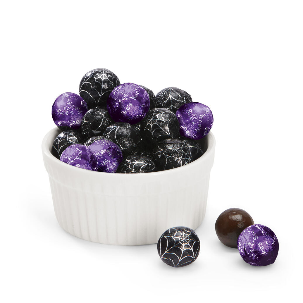 Dark Chocolate Spider Web Foil Balls - See's Candies Manila