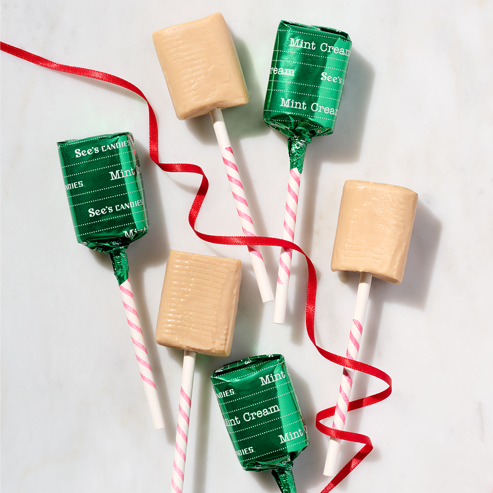 Mint Cream Lollypops