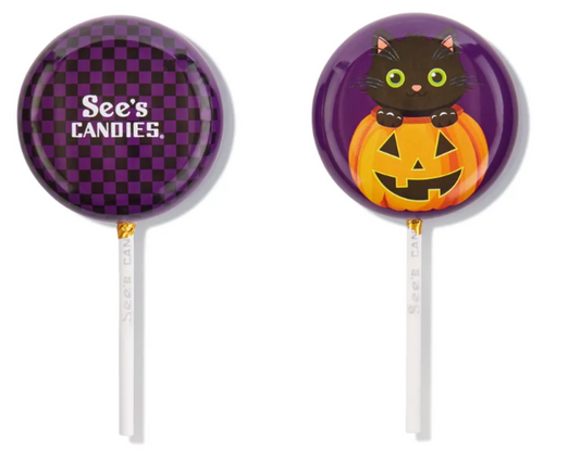 Cat & Pumpkin Lollypop Tin