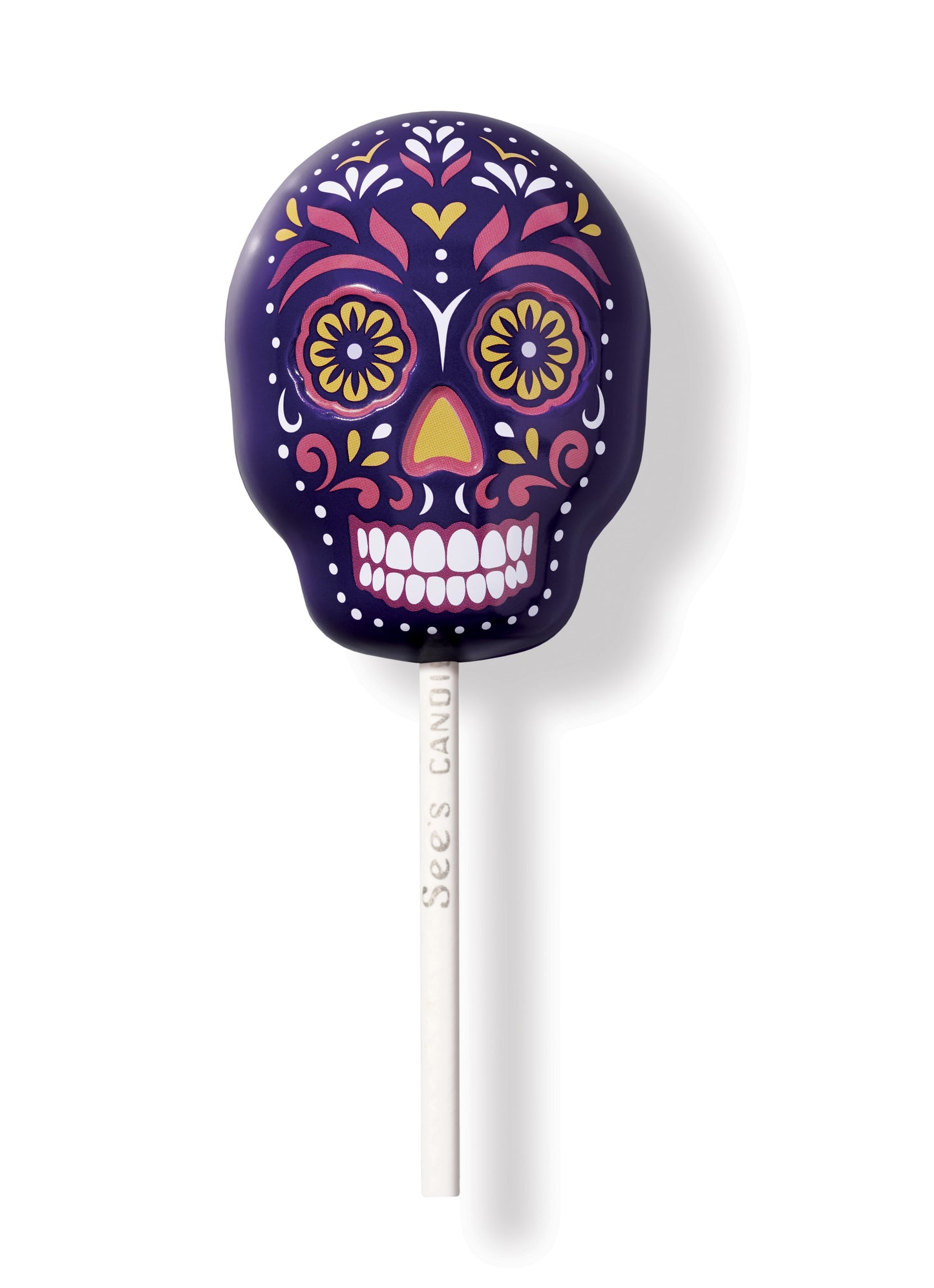 Purple Skull Lollypop Tin