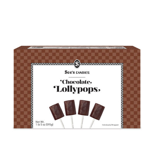 Chocolate Lollypops 1lb (30pcs)