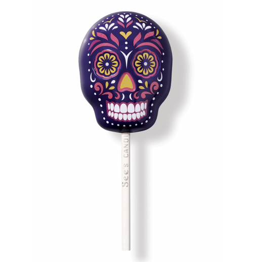 Purple Skull Lollypop Tin