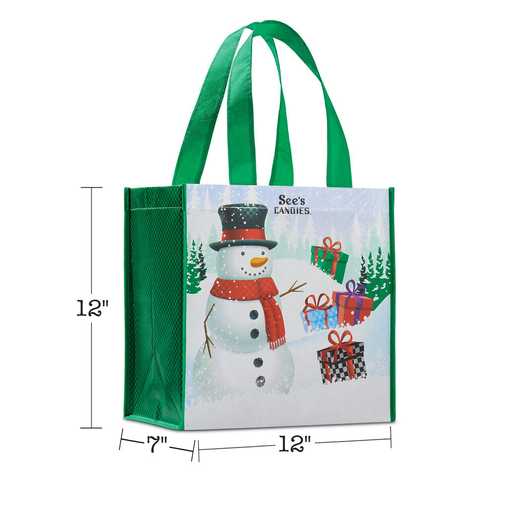 Sweet Snowman Tote Bag