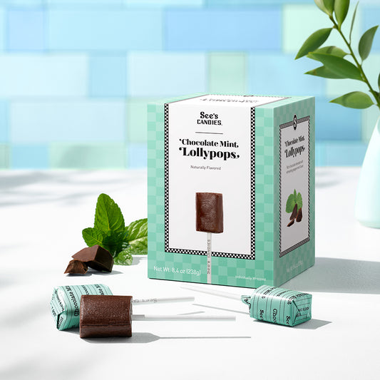Chocolate Mint Lollypops