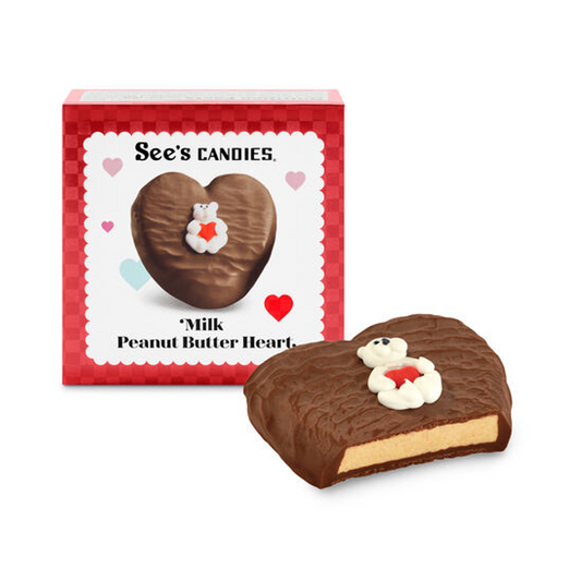 Milk Peanut Butter Heart
